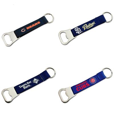 China Hang Hot Sale 2022 Reasonable Price Metal Zinc Bottle Opener Short Lanyard for sale