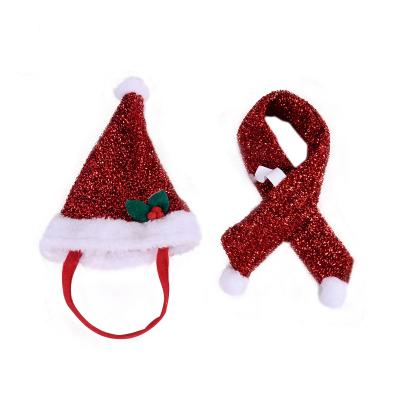 China 2021 Viable Unique Christmas Products Hot Sale Pet Christmas Hats Dog Hats Pet Accessories for sale