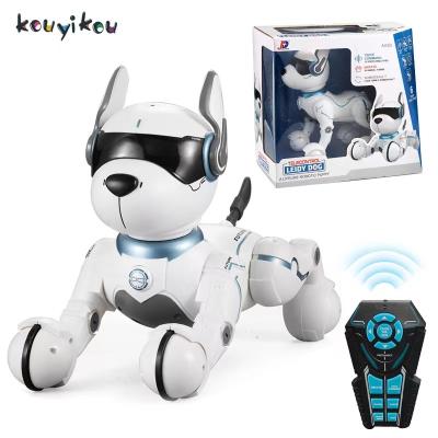 China High Quality Battery Operated Remote Control Intelligent Dog Programming Voice Toy Kouyikou Intelligent Electronic Dog For Kids for sale