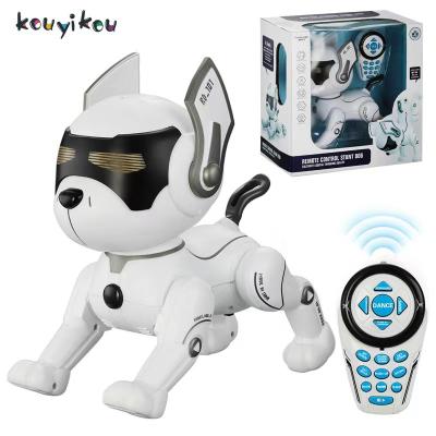 China New Product 2023 KYK Plastic Smart Electronic Funny Dog Interactive Sing Dancing Voice Control Rc Robot Dog for sale