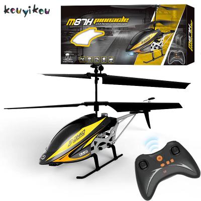 China Return KYK 2.4Ghz 3.5 Channels Metal Helicopter M87H Aircraft RC Toy Automatic Remote Control Flying Helicopter With Lighting for sale