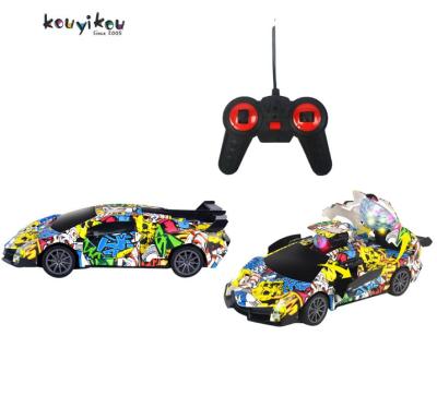 China Hot Selling App Controlled Kouyikou 2022 rc car missiles remote control vehicle automatic door opening and closing toy for kid for sale