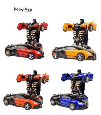 China 2023 New Toy KYK Battery Operated Radio Control Transform Induction Deformation Robot Car Toys Remote Control Robot Car Toy For Kids for sale