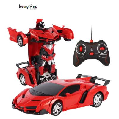 China 2022 Remote Control Car Robot Return KYK Juguetes Transforming Auto Robot Car RC Toy Best Gifts For Children for sale