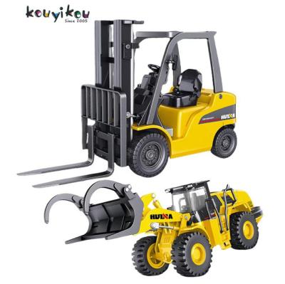 China Kouyikou Juguetes Para 2022 Automatic Los Sight Ninos Huina 1593 RC Alloy Back Remote Control Toy Forklift Truck for sale