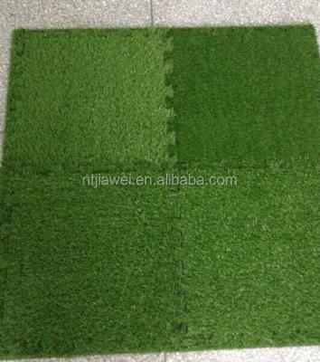 China Floor Customized Puzzle EVA Foam Outdoor Artificial Lawn Liner Mat Moisture-Proof Mat for sale