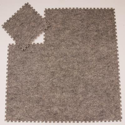 China Bulk Washable Soft Plush Rug Mat Baby Puzzle Eva Interlock Mats Shatter-Resistant for sale