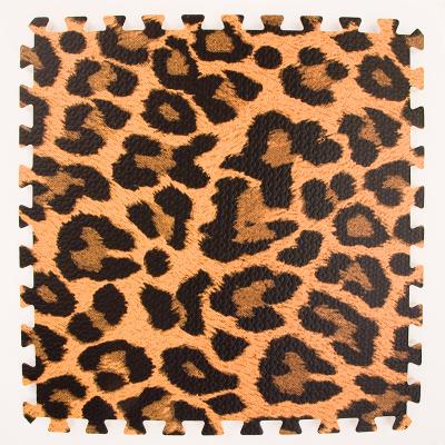 China New Leopard Pattern Floor Decorative Rug Waterproof Hot Selling Eva Anti-Slip Mat for sale