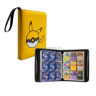 China High Quality 400 Pockets Trading Card Sleeves Binding Fit For Pokemon Cards, 9-Pocket Zipper Binding Card With Sleeves for sale