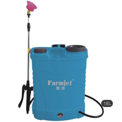 China Electric  Sprayer Farmjet 16L / 18L / 20L Adjustable Nozzle Spray From Fine To Thick Agricultural Knapsack Manual And Battery Sprayer for sale