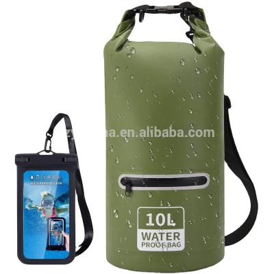 China Outdoor Wholesale Roll Desktop Ocean Pack Floating Boating, Fishing 500D PVC Ocean Pack Waterproof Swimming Dry Bag for sale