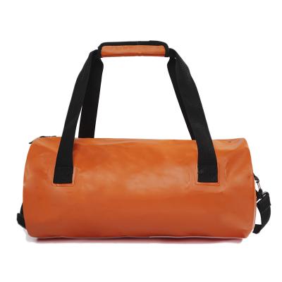 China Widely Used Waterproof Special Design Barrel Shape Fitness Travel Fleece Gym Bag for sale