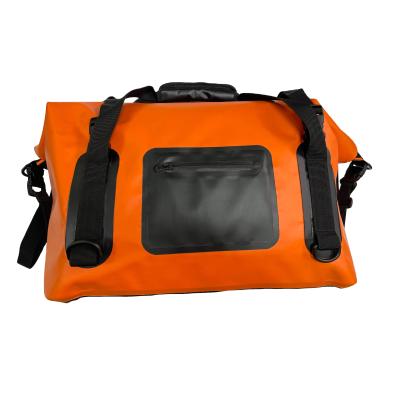 China Waterproof Duffel Bag 500D PVC Tarpaulin Cylinder Office Outdoor Kayaking Surfing Large Travel Dry Bag Fashion PVC Luggage Waterproof Duffel Bag for sale