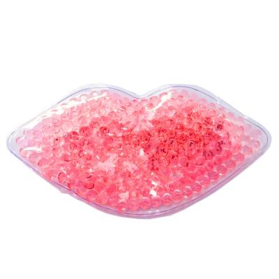 China Relieve Fatigue / Anti-Puffiness Dark Circles / Lip Shaped Hot Cold Gel Beads Therapy Ice Pack For Aesthetics And Clinics for sale