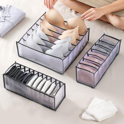 China Viable Drawer Organizer, Foldable Underwear Bra Divider Organizer Closet Storage Box Drawer Organizer for sale