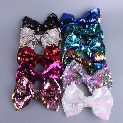 China Smart Casual Creative Cute Baby Hairpin Miult Color Glitter Bow Headdress Children Girl Christmas Hairpin Hairpin for sale