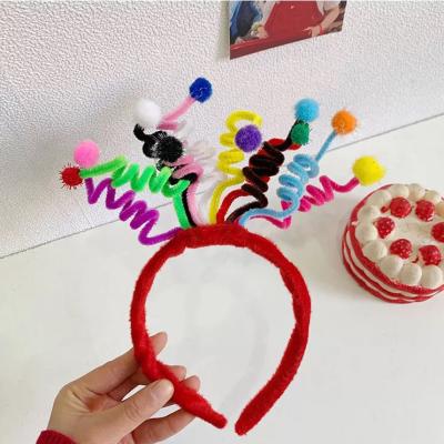 China 2021 Hot Fancy Hairband New Products Birthday Party Decoration Clever Casual Funny Christmas Cartoon Hair Accessories for sale