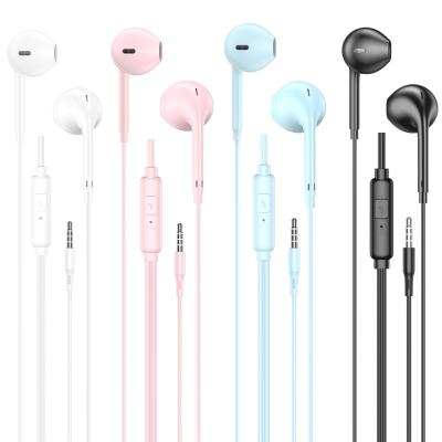 China Sustainable Wholesale U19 Macaron earphone 3.5mm Headset For Apple earphone Handsfree Wired Folding Headphone For Music with Microphone for sale