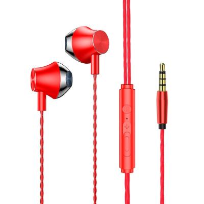 China Sustainable Wholesale Earbuds Wired in Ear Headphones with Tangle-Free Cord Noise Isolating Earphones Deep Bass Case Ear Buds 3.5 mm Jack Pl for sale