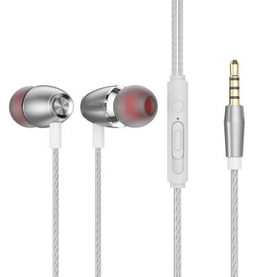 China Sustainable Wired Earphones in Ear Headphones with Tangle-Free Cord Noise Isolating Earphones Deep Bass Case Ear Buds 3.5 mm Jack Plug for sale