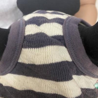 China Simple Pet Viable Clothing Coat Clothing For Pets Pet Clothing Hot Gray Distressed Striped Vest 2020 New for sale