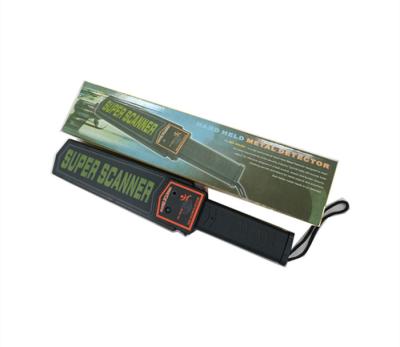 China FCC Sound Alarm Body Metal Detector Scanner For Prohibited Items 9V Battery for sale