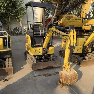 China Construction Digging 1.5 ton smallest mini excavator komatsu pc15 used pc 15 digging machine pc15mr for sale