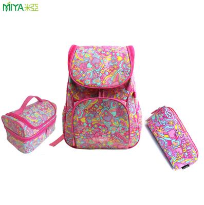 China High Quality Custom Durable Hot Selling 3 Pcs Polyester School Bag Backpack Set Durable for sale