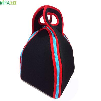 China New Kids Style Insulated Picnic Bag Fold Neoprene Lunch Bag Insulated Lunch Rack Style for sale