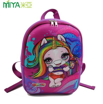 China 2020 Fashionable Cartoon Neoprene School Backpack Waterproof Eco - Friendly Kids School Bags for sale