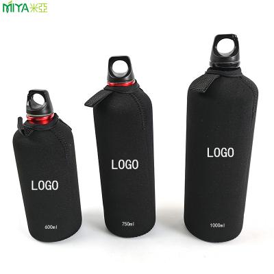 China Factory Custom Neoprene Water Bottle Holder Waterproof, 600ml 750ml And 1000ml Water Sport Bottle Cooler Bag For Outdoor for sale