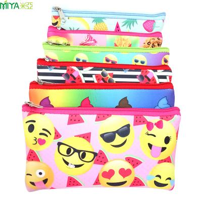 China Portable Custom Cute School Pencil Case Neoprene Pencil Bag for sale