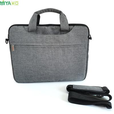 China Customized Eco-friendly Waterproof Logo Notebook Bag Laptop Bag With Detachable Shoulder Strap for sale