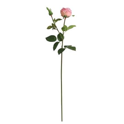 China Europe Wholesale artificial real touch flowers single latex small rose for decoration for sale