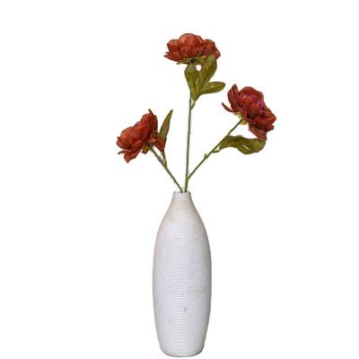 China Europe Wholesale artificial high quality 3-heads  rose for decoration for sale