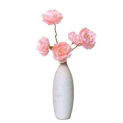 China Europe Wholesale artificial high quality 5-heads  rose for decoration for sale