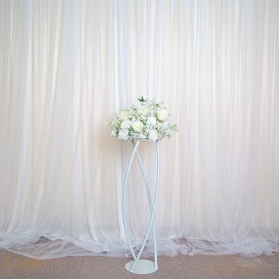 China Wedding Event Concert Wedding  arrangement table centerpiece decorations artificial white  roses babysbreath  flower balls for sale