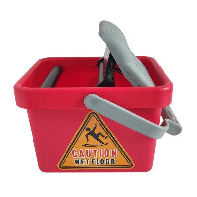 China MC03003 9L Viable Red Mop Wringer Bucket for sale