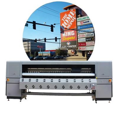 China Indoor Outdoor Advertising Top Selling Konica 1024 Roll To Roll Car Racing 3.2M Single Pass Digital Printer for sale