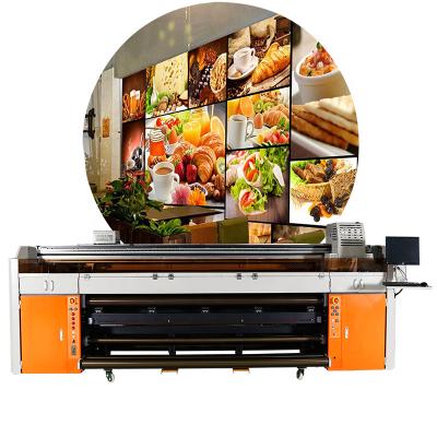 China Hotels High Quality Ricoh GEN5 Vinyl Stickers 1.8M Uv Digital Printing High Speed ​​Machine For Ceiling Printing for sale