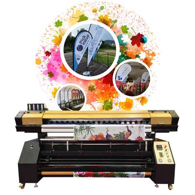 China Advertising and Best i3200 Dx7 Textile Printhead 1440 DPI 2.5M Chinese Inkjet Sublimation Printer On Polyester Flag for sale