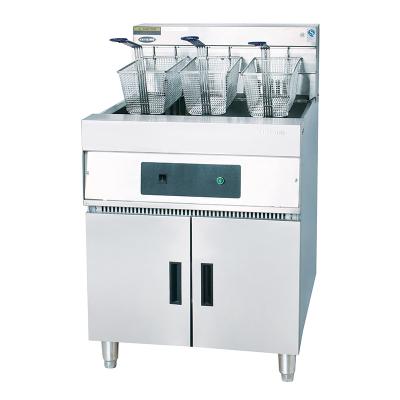 China Verticl Slot-Pot Type With Cabinet High Power Electric Fryer With Cabinet for sale