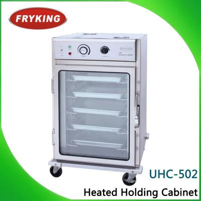 China UHC-502 Restaurant Kitchen Used by Fryking Stainless Steel Heated Heating Holding Cabinet Made in Porcelain for sale