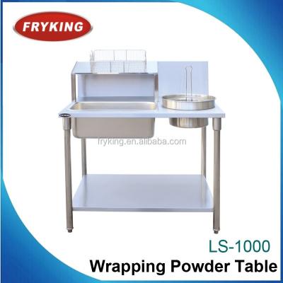 China Cordless Professional Manual Breading Wrapping Powder Table for sale