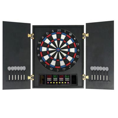 China PP/ABS factory wholesale price electronic trick target led display cabinet built in dart board for sale