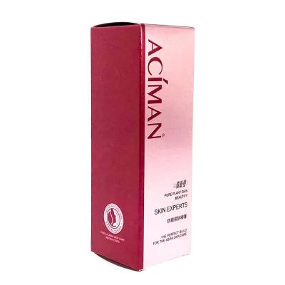 China Recyclable Recyclable Custom Cosmetics Lotion Bottle Packaging Fancy Paper Box for sale