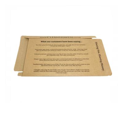 China Custom Recyclable Brown Logo Printed Kraft Paper Folding Cardboard Packaging Boxes for sale