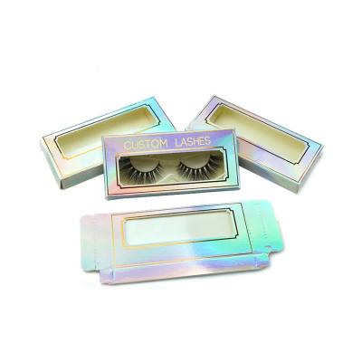 China Mink False Eyelashes Packaging Box Empty Cheap High Quality Recyclable With Custom Logo for sale