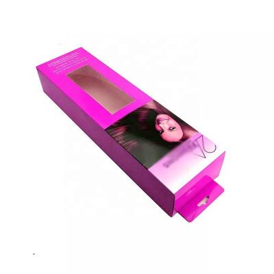 China Recyclable Discount Hot Sales Recyclable Virgin Hair Packaging Custom Wig Box for sale