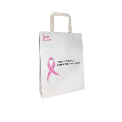 China Recyclable Recyclable Custom Printed Paper Packaging Bags For T Shirt Carrier Bags for sale